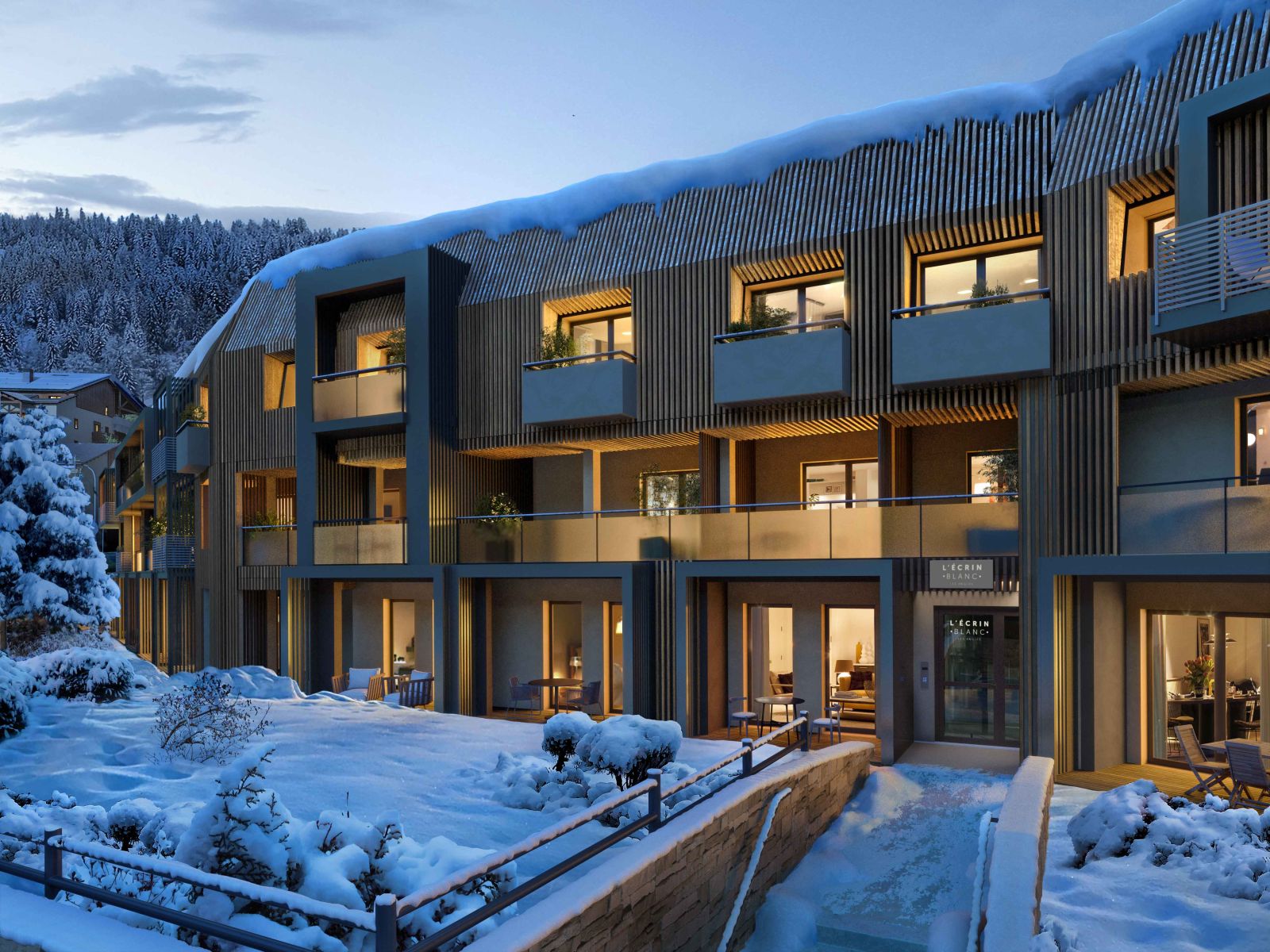 Appartement avec loggia et panorama sur les montagnes aux Angles