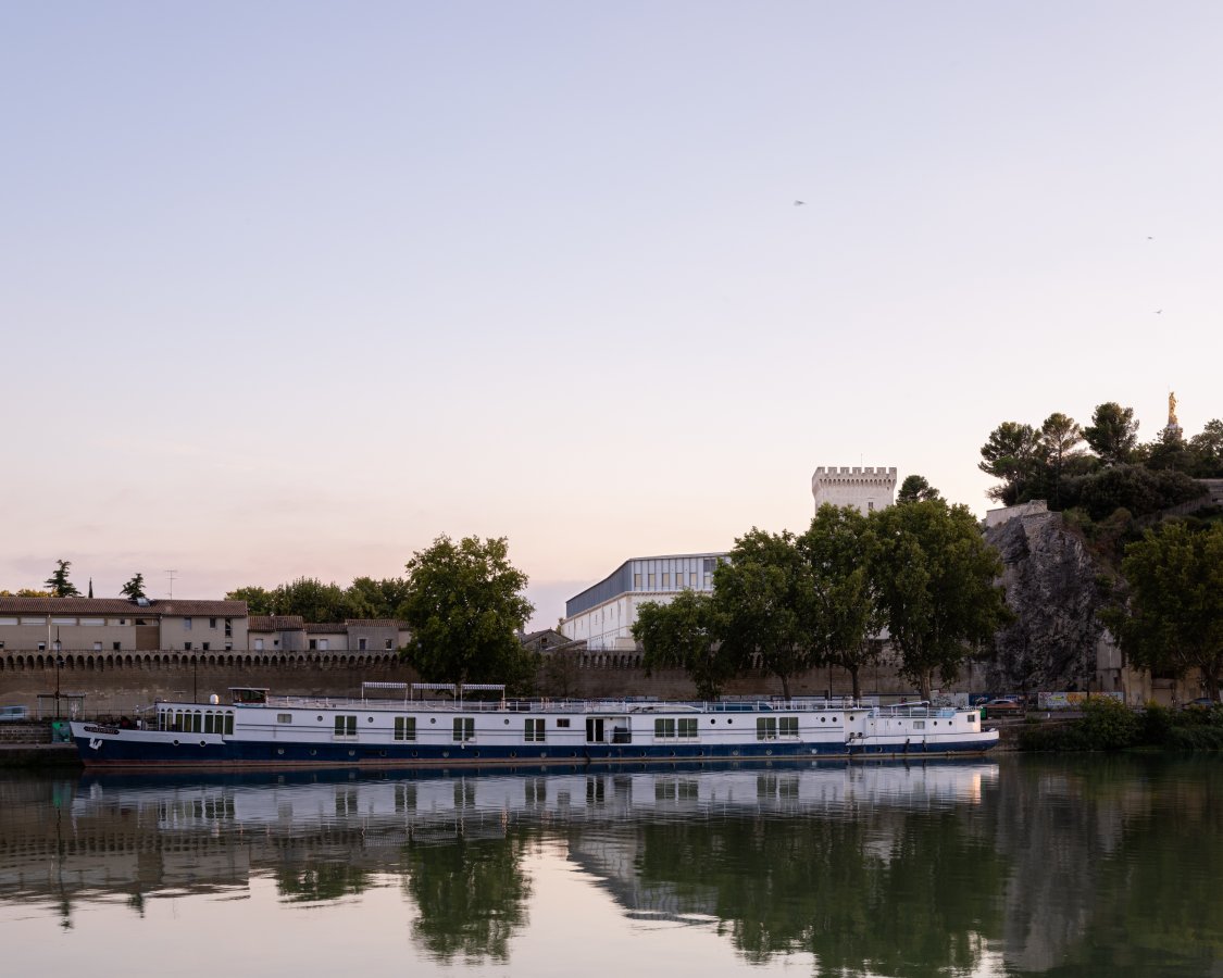 Jardin central des Appartements du Palais à Avignon