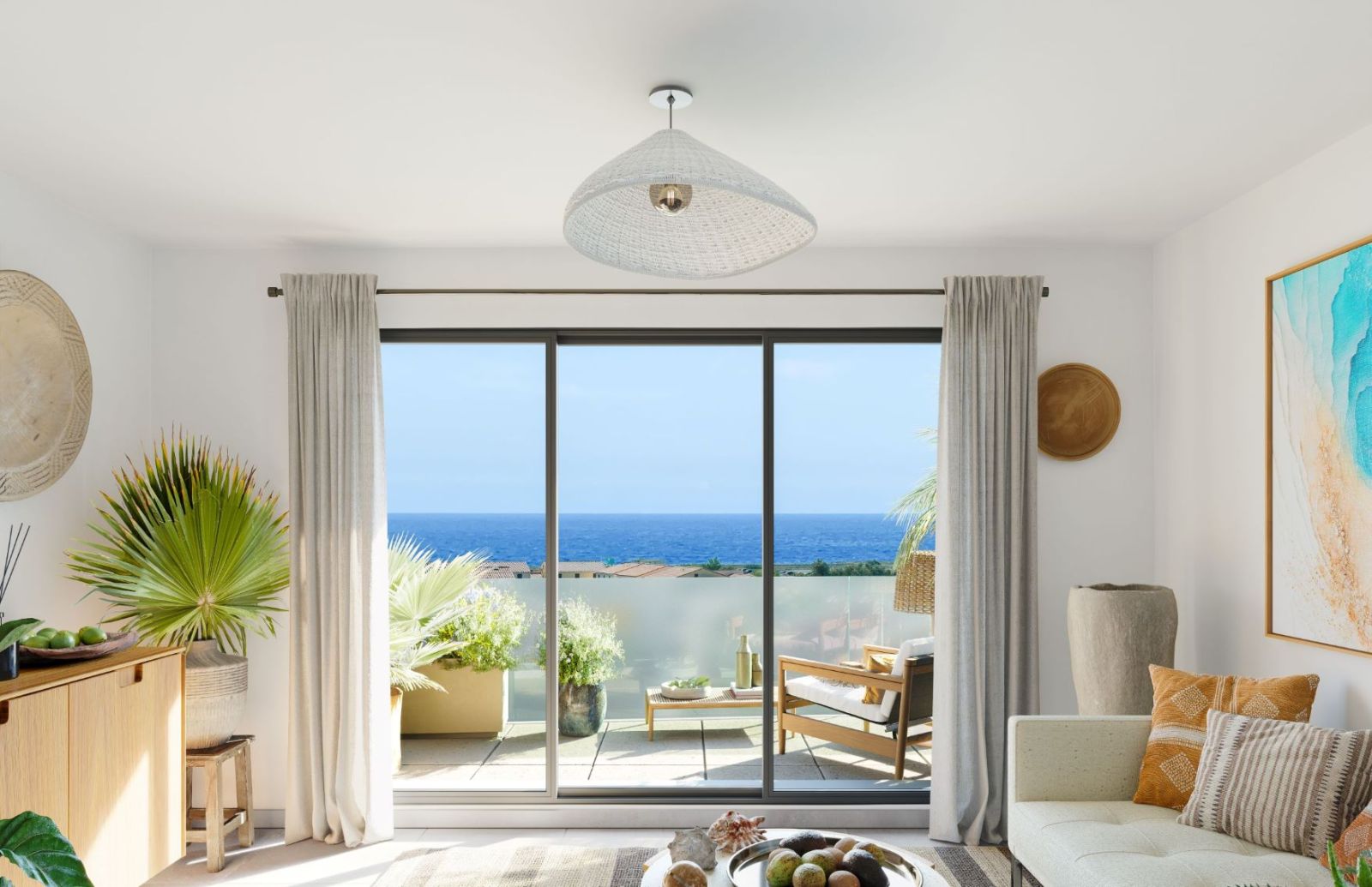 Appartement avec balcon et vue sur la mer au Barcarès
