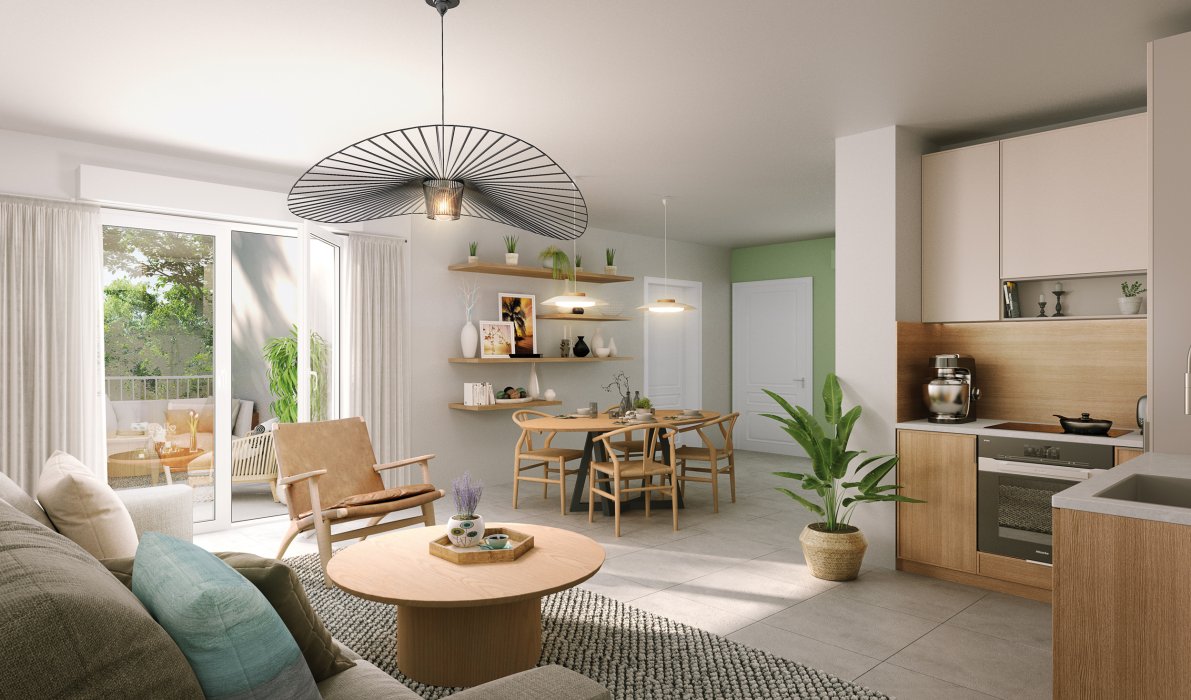 Appartement neuf Jardin Bonfante avec balcon ou terrasse