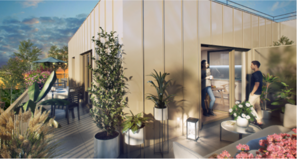 Appartement neuf Villa Morin avec balcon terrasse ou jardin