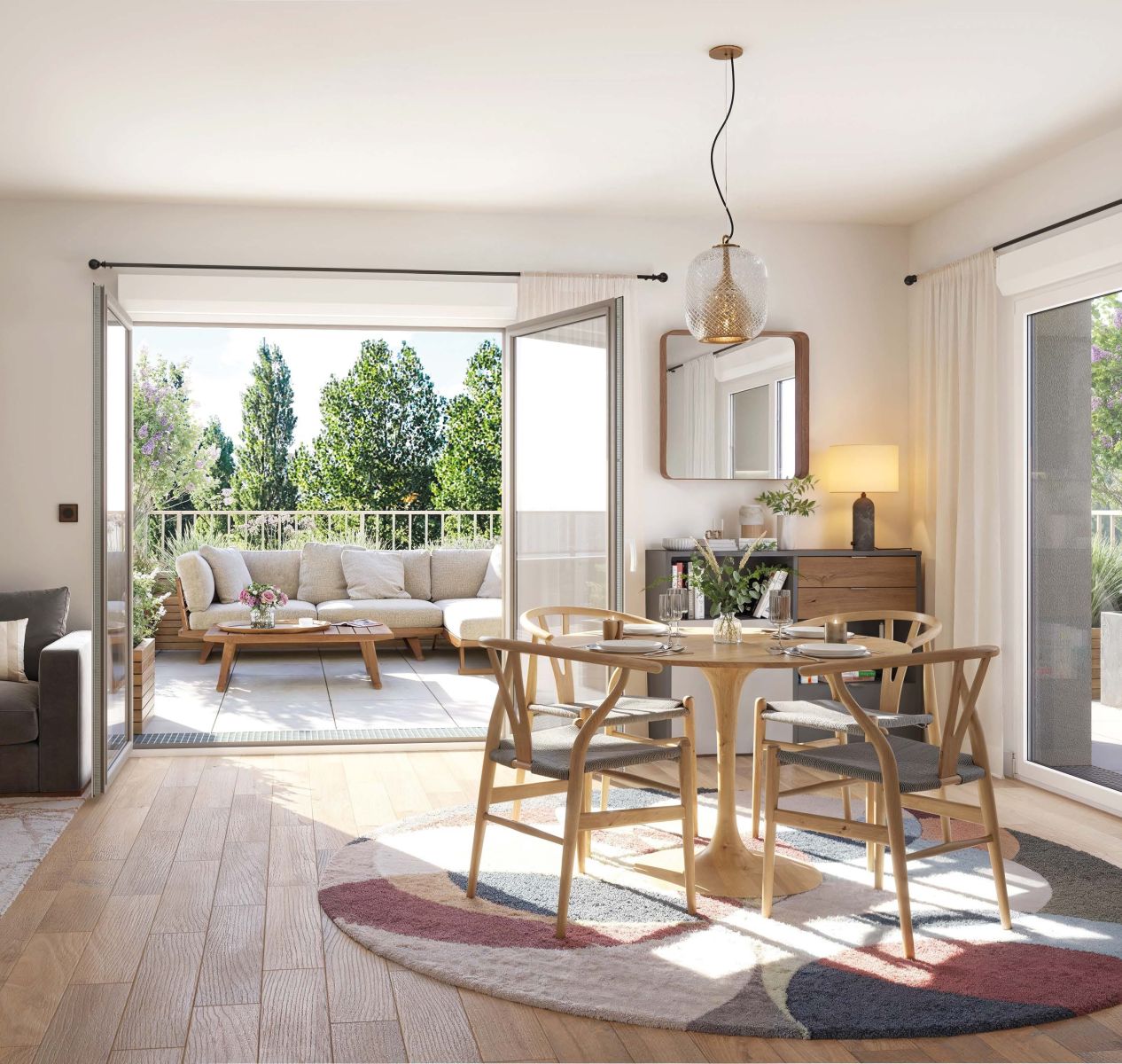 Appartement neuf lumineux résidence L’Éclat Pont-Aven terrasse
