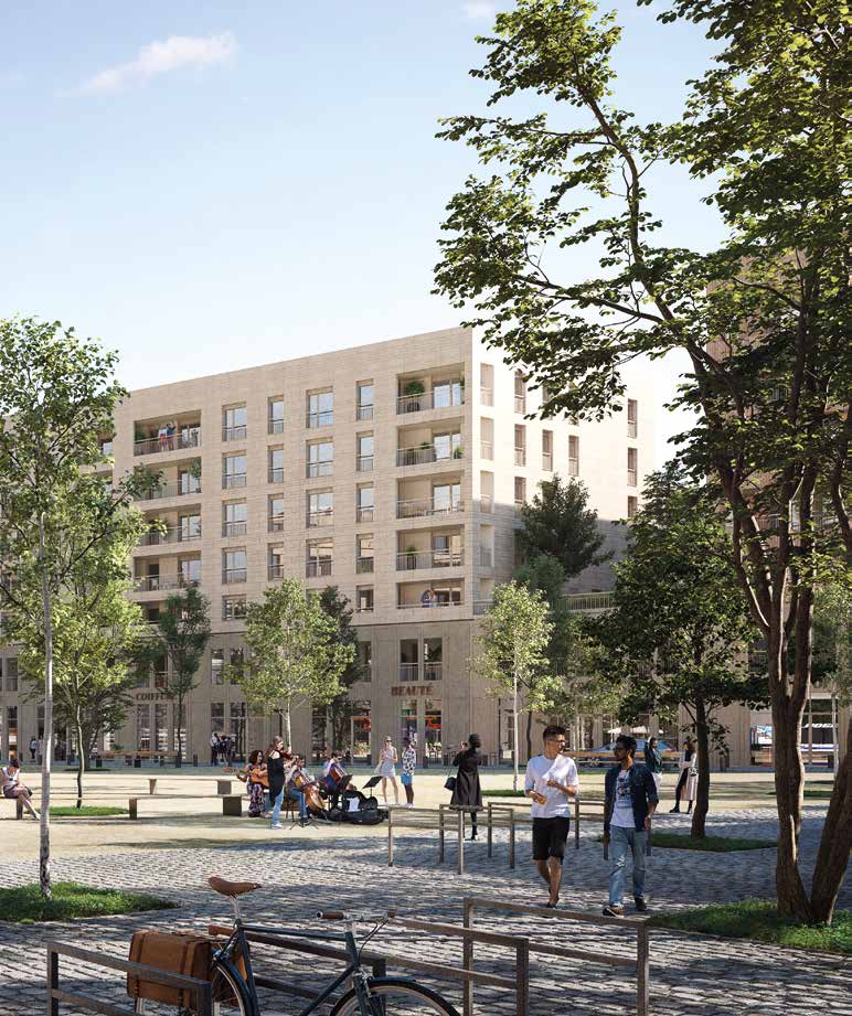 Place de l’Agronomie quartier Le Central à Palaiseau