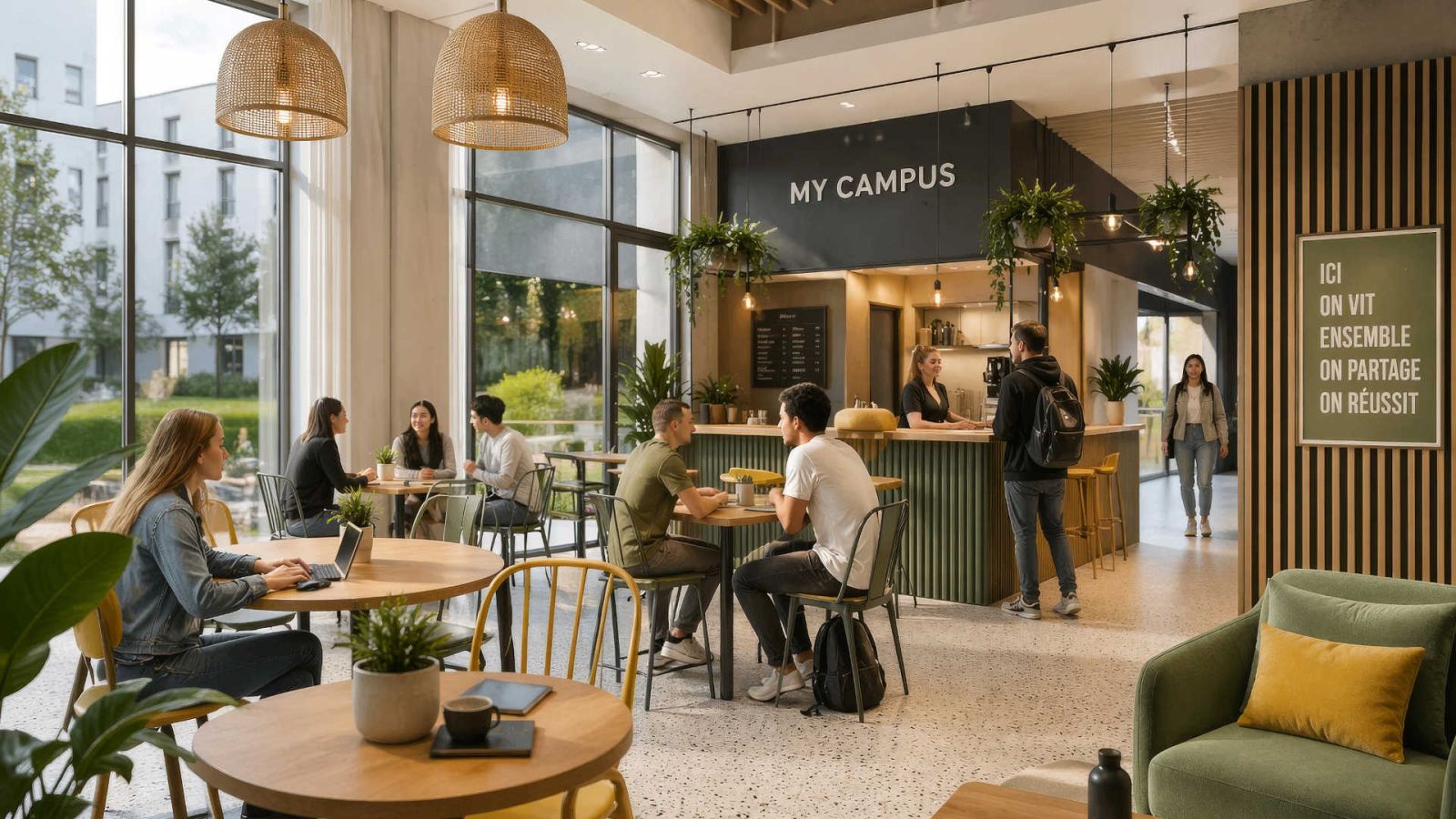 Exemple d'aménagement d'un studio My Campus Baud Chardonnet à Rennes