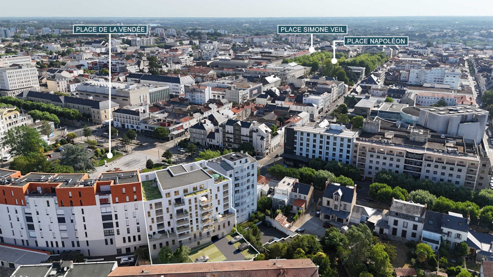 Perspective architecturale du programme Le 10 Central