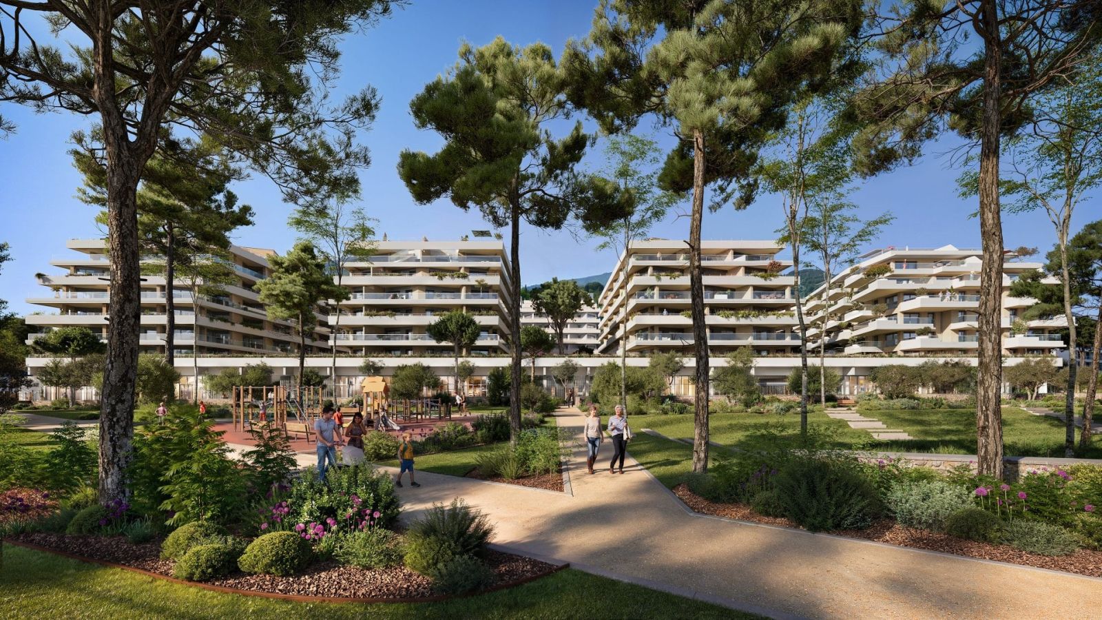 Écoquartier Cœur de Carnolès et parc public paysager