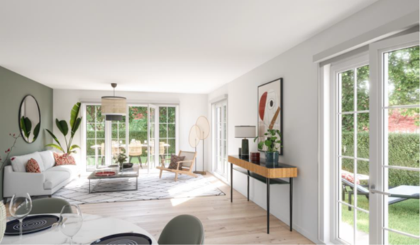 Résidence Quartier de la Roseraie avec balcons terrasses et jardins privatifs